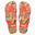 BRASILERAS Damen Flip-Flops für den Strand in rot mit Gummisohle