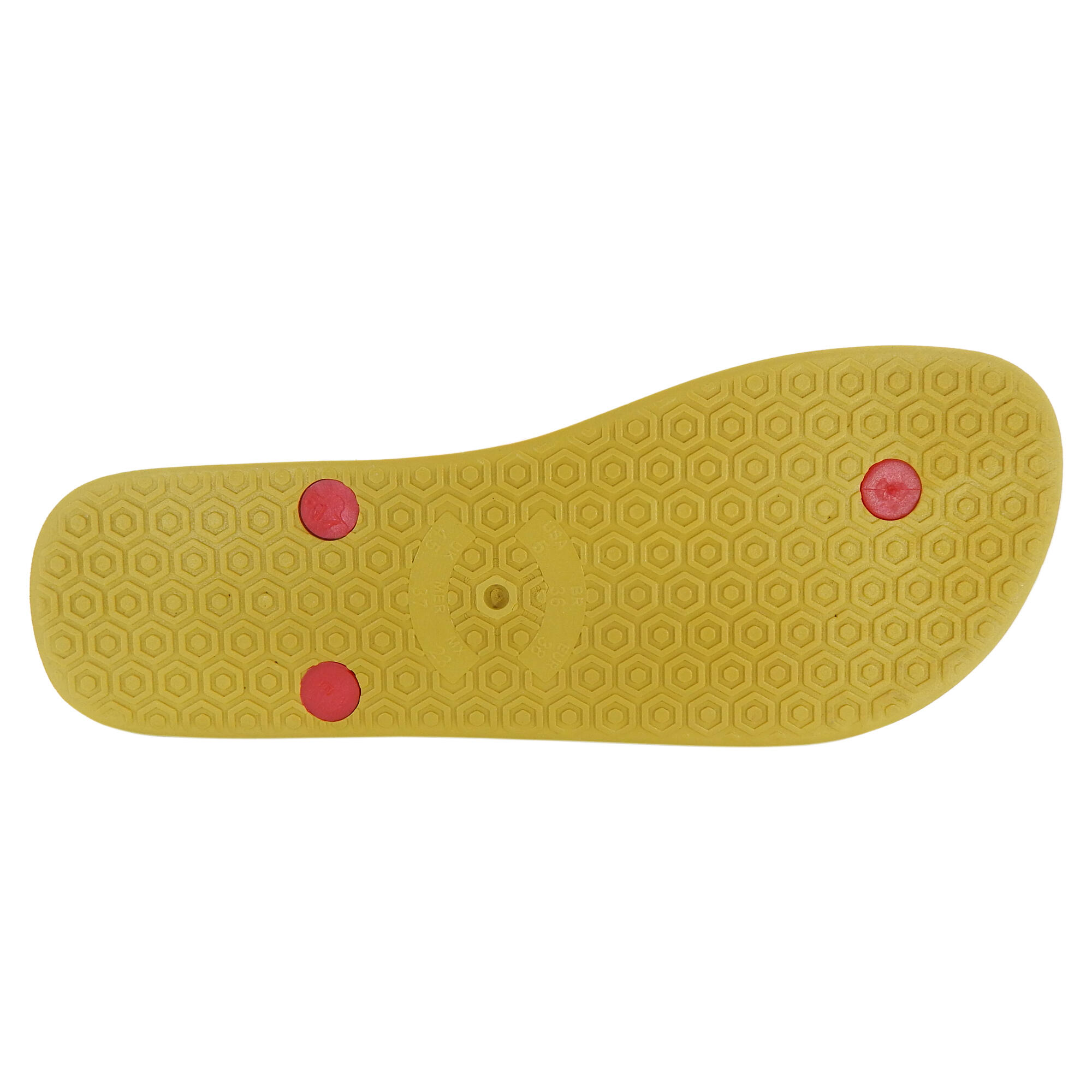 Tongs pour femme Brasileras de couleur rouge avec semelle en gomme 4/5