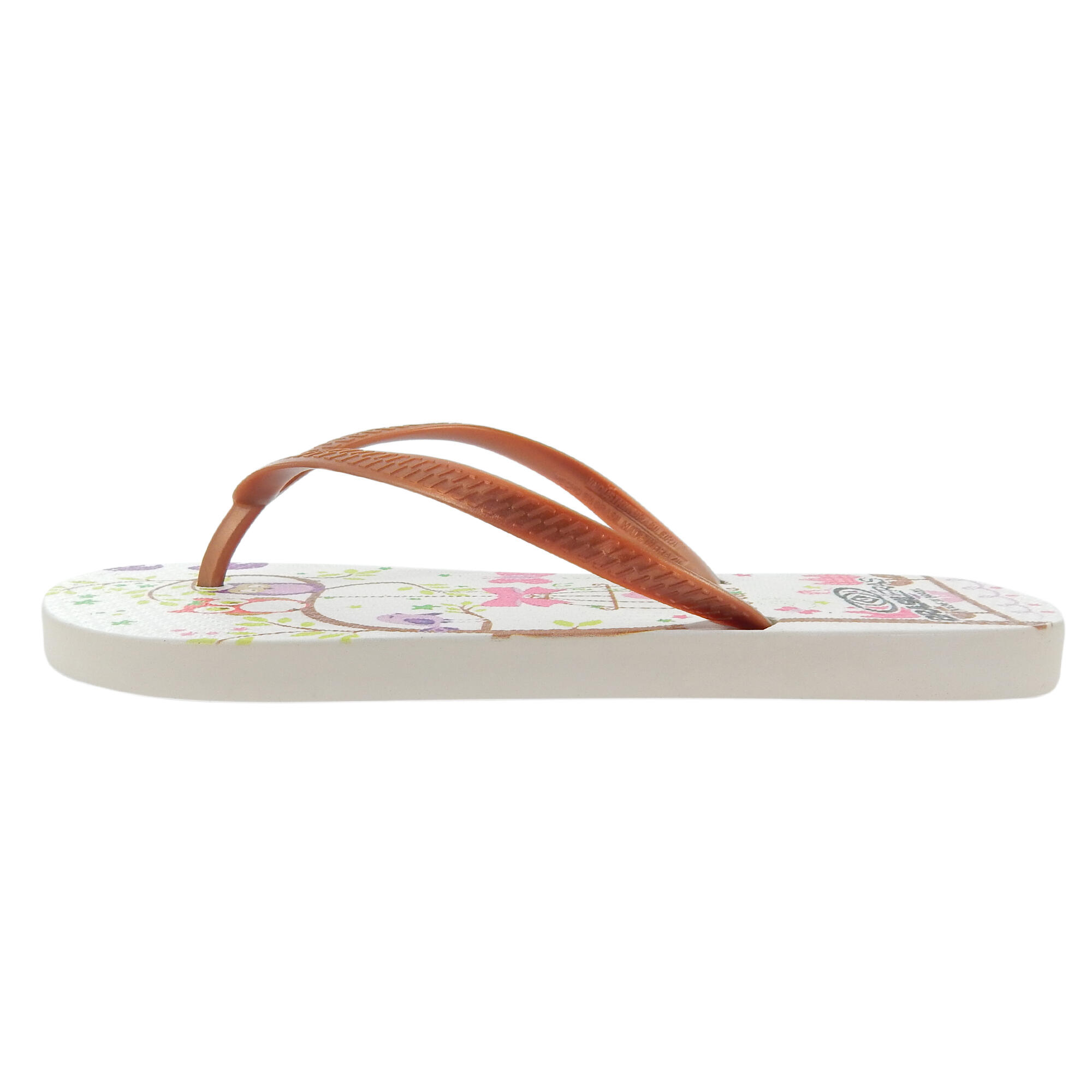 Tongs pour femme Brasileras de couleur marron avec semelle en gomme 3/5