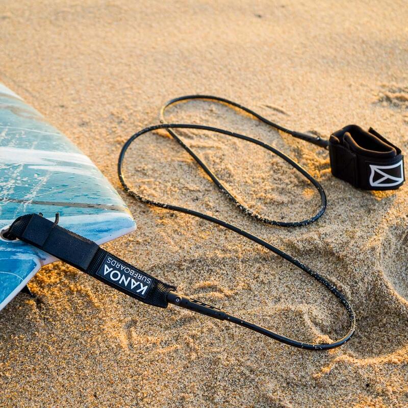 Surf Leash 7'0 zwart (213cm)