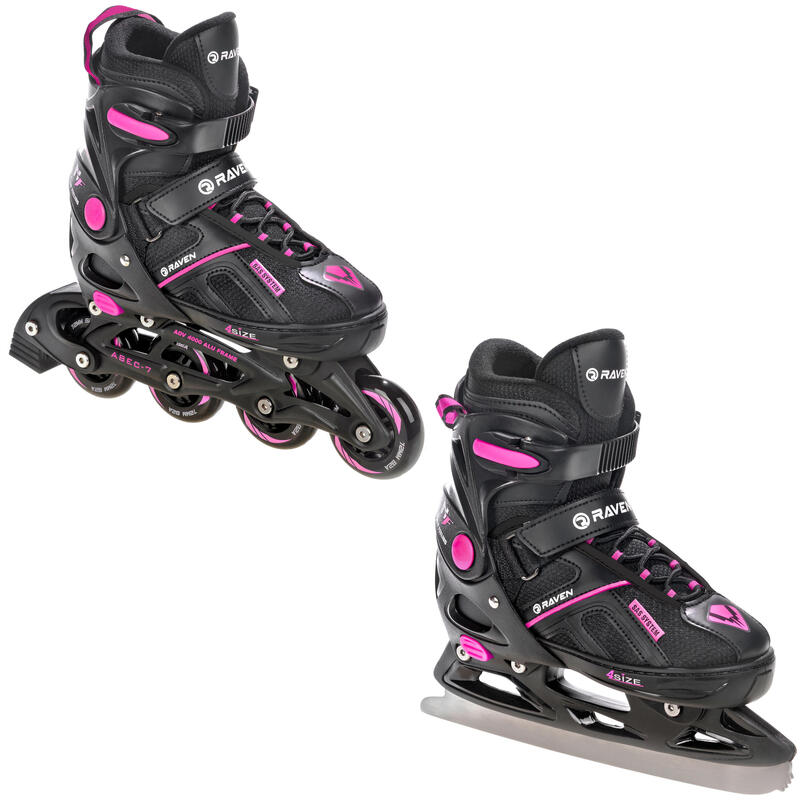 Patins de rodas ajustáveis Raven Pulse 2 em 1