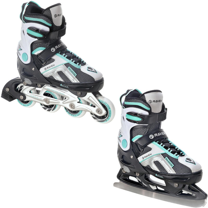 Patins de rodas ajustáveis Raven Pulse 2 em 1