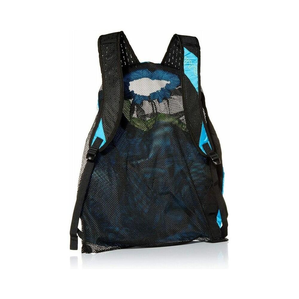Mochila de malha TYR Team Elite 40L - Azul/Amarelo 2/6