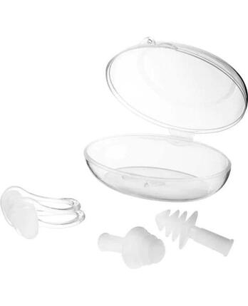 Zestaw zatyczki do uszu i klips na nos do pływania unisex tyr nose ear plug set