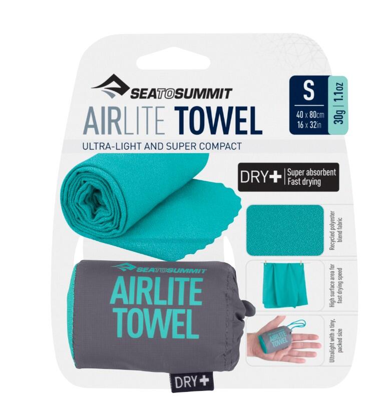 Reise-Handtuch Sea To Summit Airlite Towel S (80 X 40 Cm) Türkis 4/5