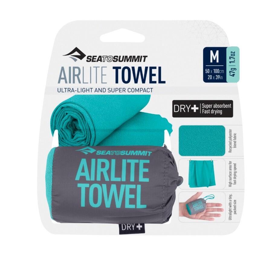 Asciugamano Ad Asciugatura Rapida Sea To Summit Airlite Towel M 50X100Cm Azzurro 4/5
