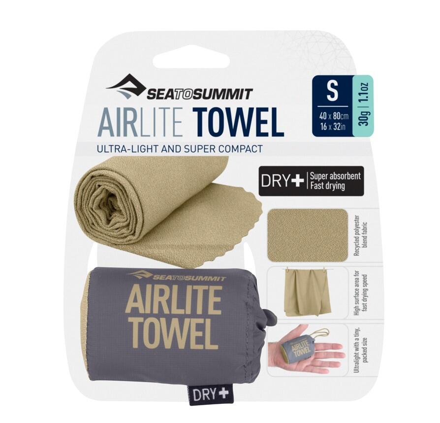 Reise-Handtuch Sea To Summit Airlite Towel S (80 X 40 Cm) Beige 5/5