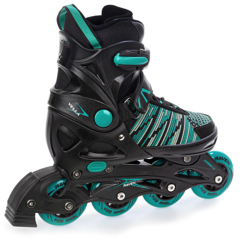 Rolki Regulowane Raven Vella Black/Mint