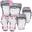 Roces - Ventilated Skatebescherming Set - Kinderen - Driedelig - Wit/roze