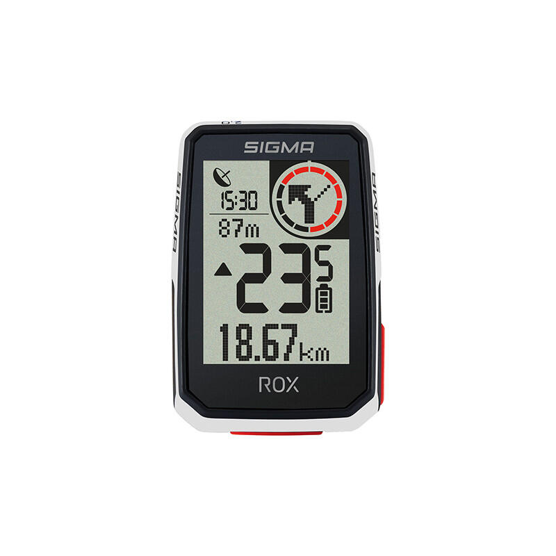 Licznik rowerowy Sigma Rox 2.0 White Top Mount Set GPS