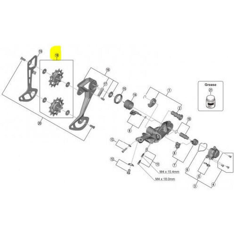 Ruote del deragliatore Deore XT RD-M8100