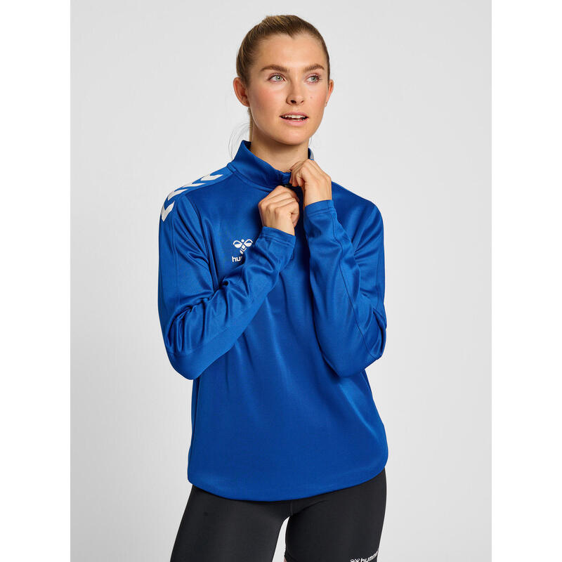 Sweatshirt Mit Kurzem Reißverschluss Damen