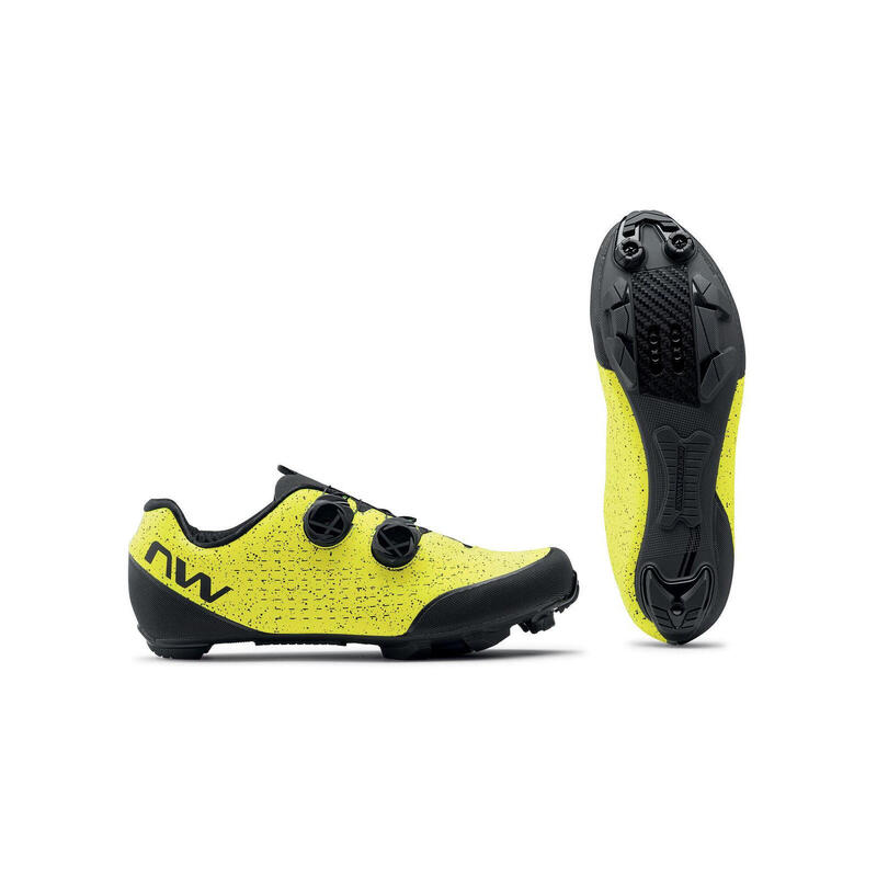 Buty rowerowe mtb męskie NORTHWAVE REBEL 3 żółto czarne