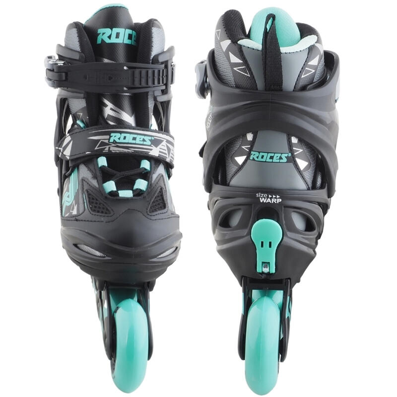 Inline skate ROCES Moody TIF girl - black / aqua