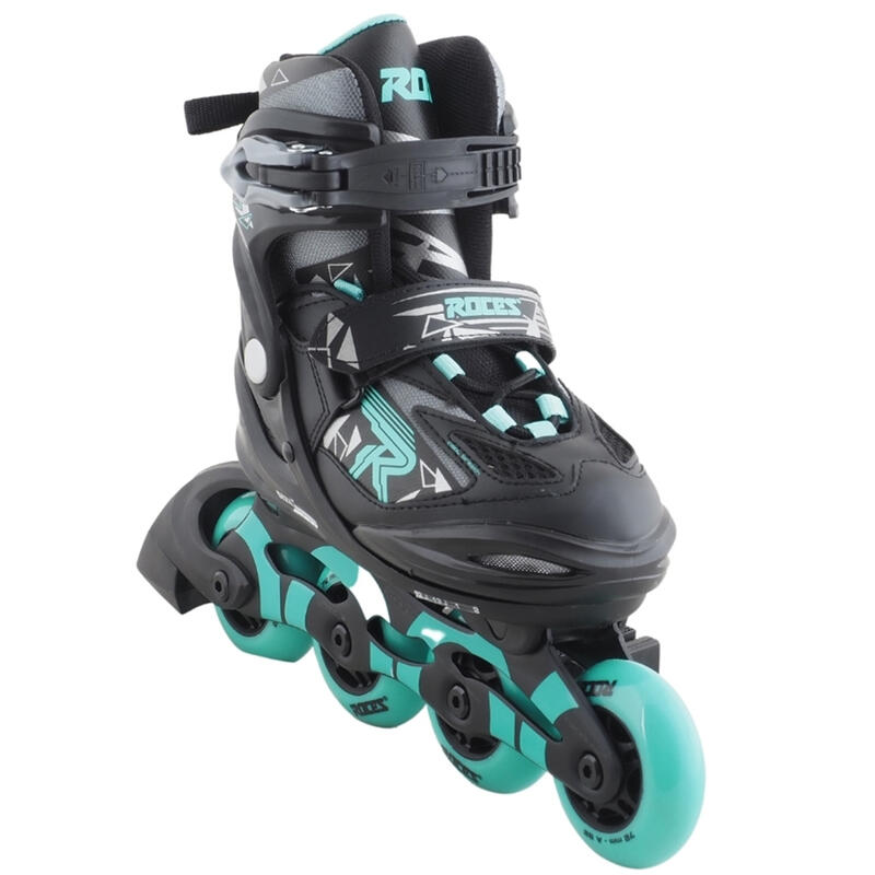 Inline skate ROCES Moody TIF girl - black / aqua