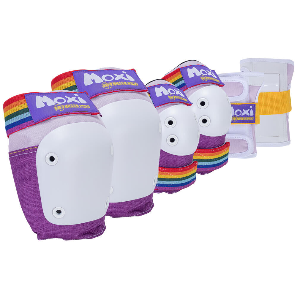 MOXI SKATES MOXI 187 KILLER PADS - 6 PACK PROTECTION SET FOR SKATES & SKATEBOARDS - LAVENDER