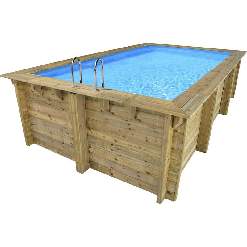 Piscine bois rectangle  Aruba - 5.00 x 3.00 x 1.24 m