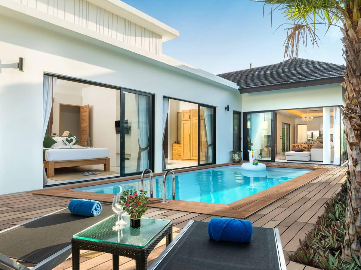 HABITAT ET JARDIN Piscina rettangolare in legno "Aruba" - 5,00 x 3,00 x 1,24 m