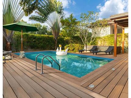 Piscine bois rectangle Panama - 6.20 x 4.10 x 1.45 m