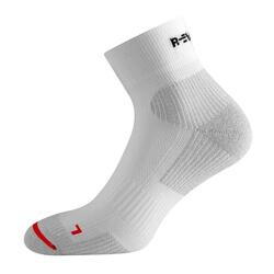 Technische sokken Running voor heren en dames Athletism midden wit