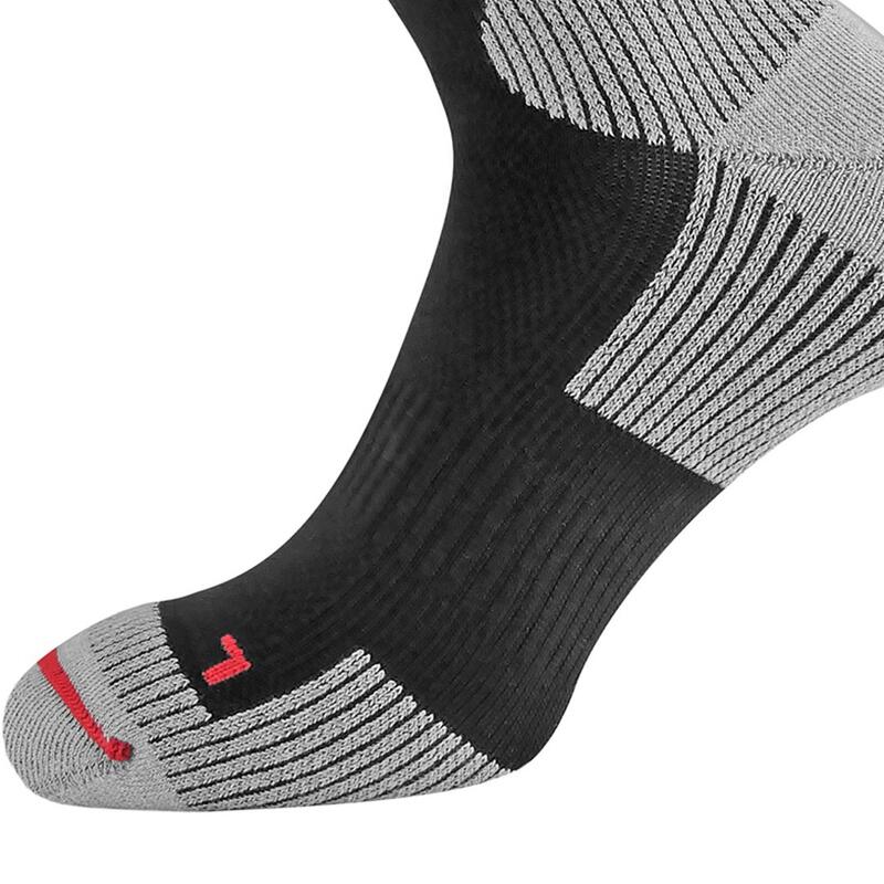 Chaussettes techniques Running adulte antibactérien  moyenne noir