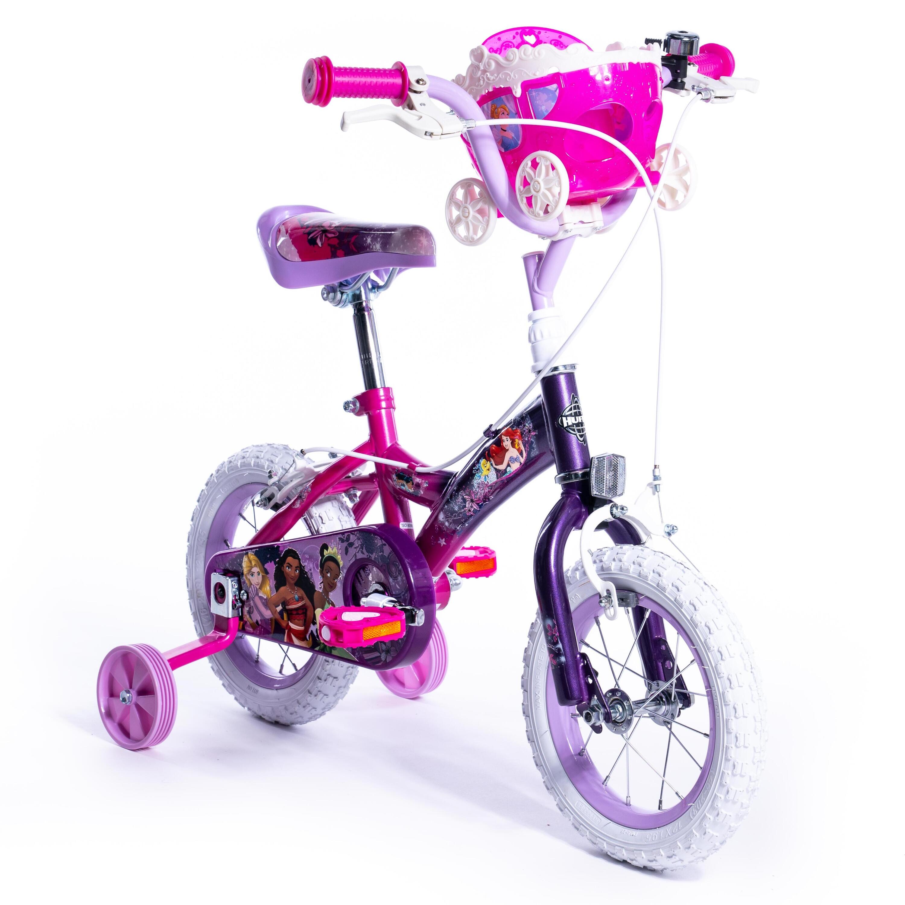 Huffy Disney Princess Girls Bike 12 inch Pink & Purple 3-5 Year Old 1/8