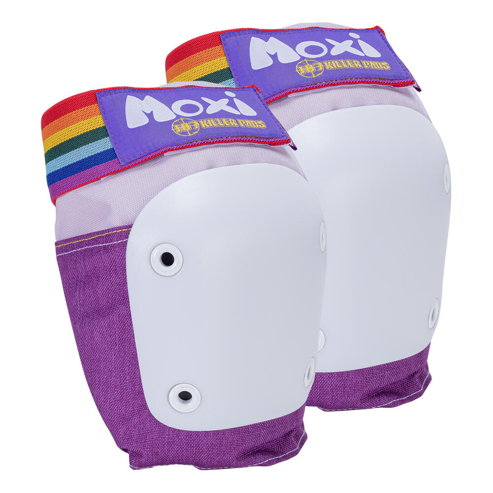 MOXI 187 KILLER PADS - 6 PACK PROTECTION SET FOR SKATES & SKATEBOARDS - LAVENDER 3/6