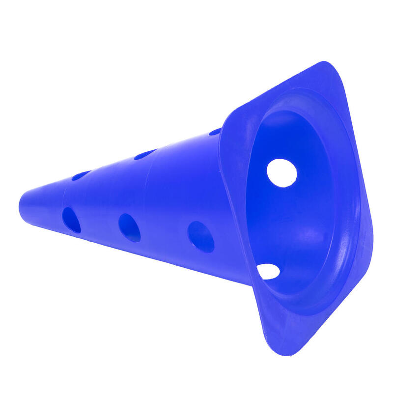 Conos 38cm 12 agujeros para marcadores de Ø 25mm (juego de 2) | Azul