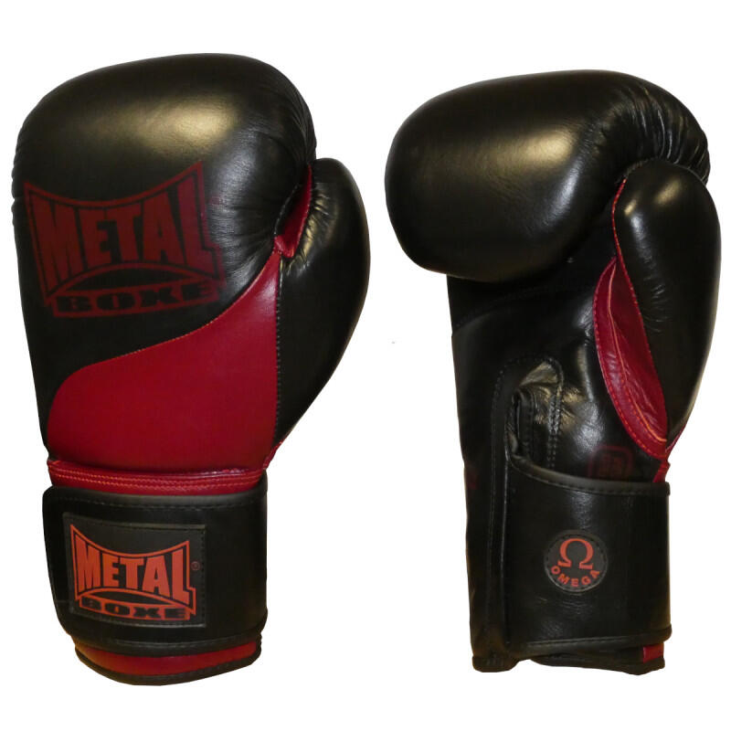 Gants de boxe en cuir omega métal boxe