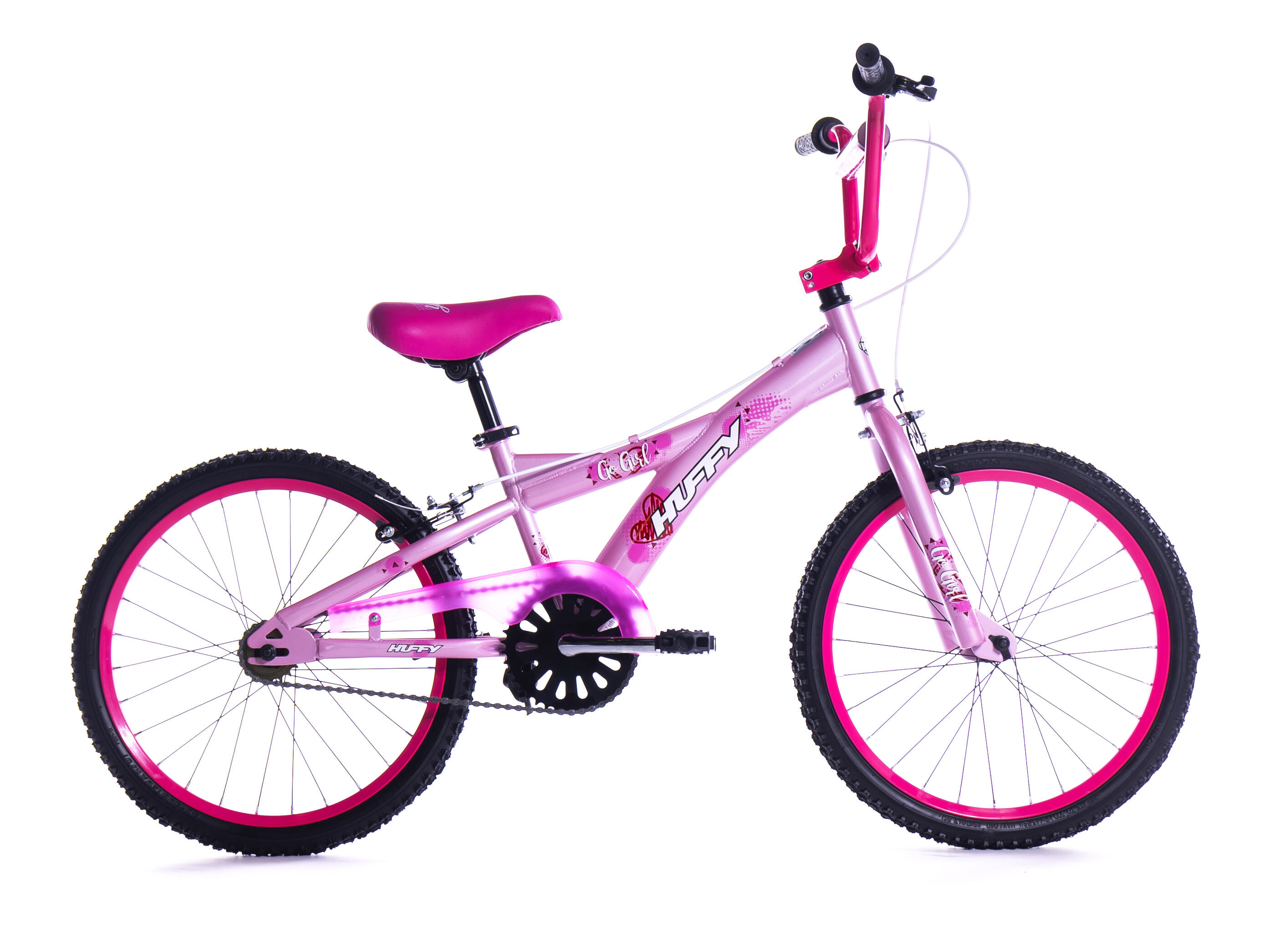 Go Girl Pink Girls Bike 20 Inch BMX Style With Tassles 6-9 Years 2/5