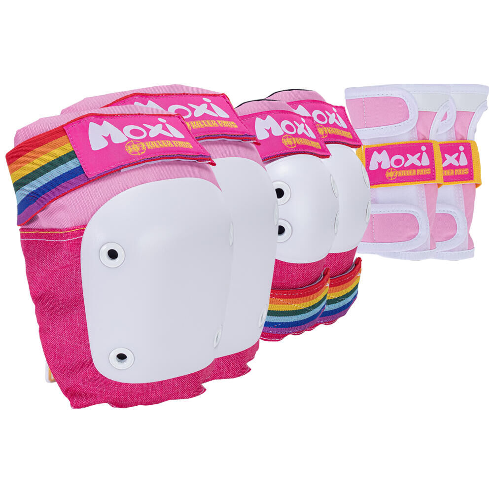 MOXI SKATES MOXI 187 KILLER PADS - 6 PACK PROTECTION SET FOR SKATES & SKATEBOARDS - PINK