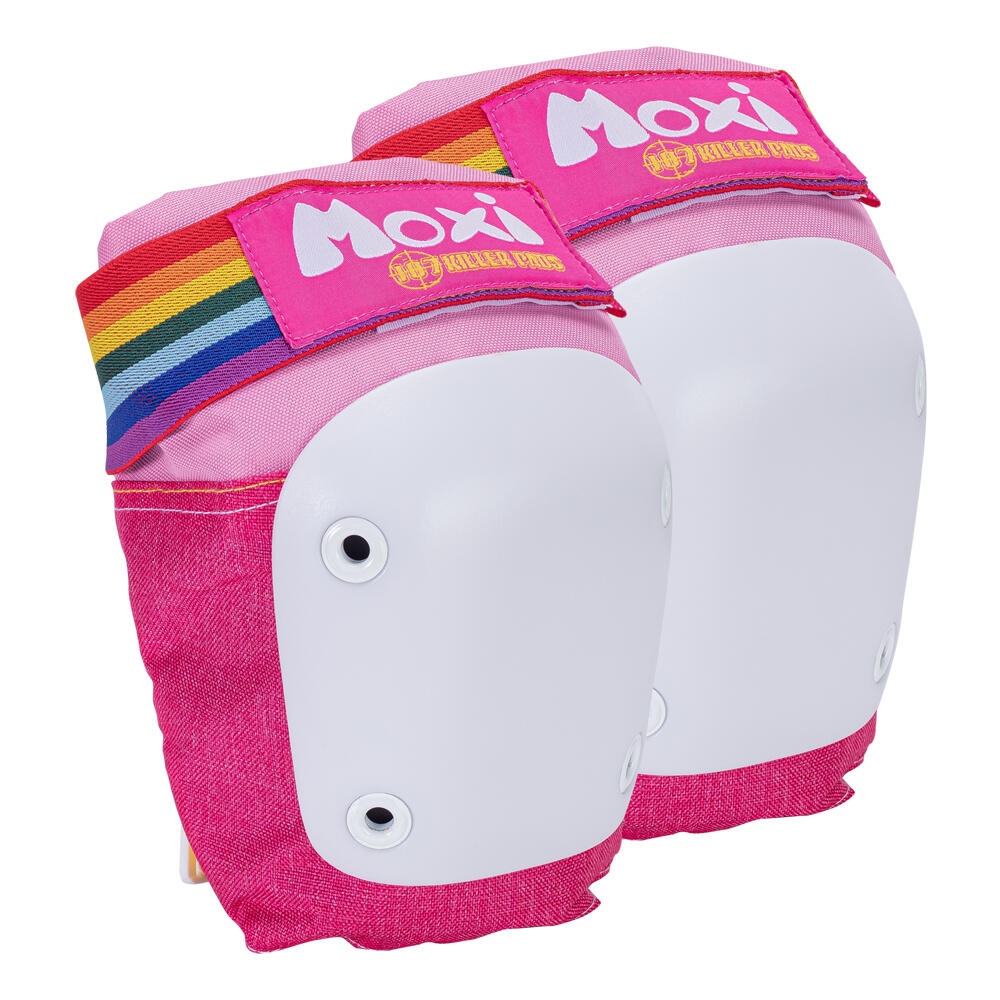 MOXI 187 KILLER PADS - 6 PACK PROTECTION SET FOR SKATES & SKATEBOARDS - PINK 3/6