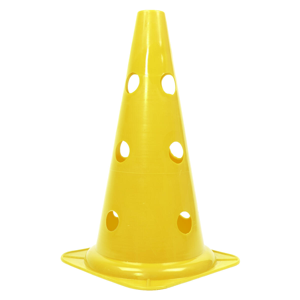 Cono da 38 cm 3 fori per picchetti Ø 25 mm | Giallo