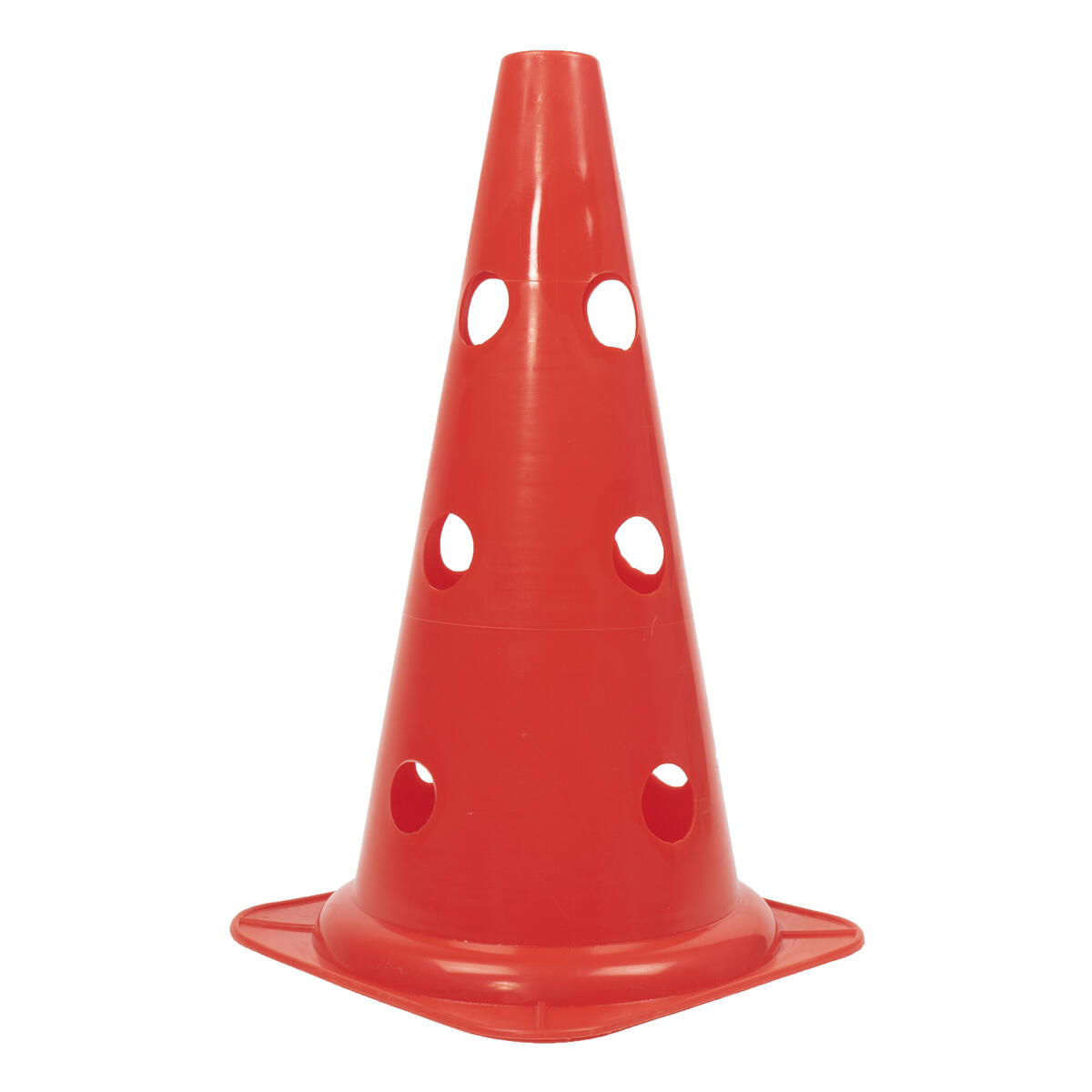 Cono da 38 cm 3 fori per picchetti Ø 25 mm | Rosso