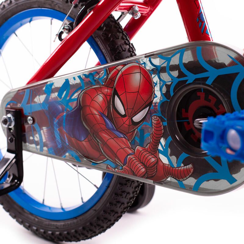 Vélo officiel Spiderman 16 pouces pour garçons 5 à 7 ans - Vélo enfant Huffy