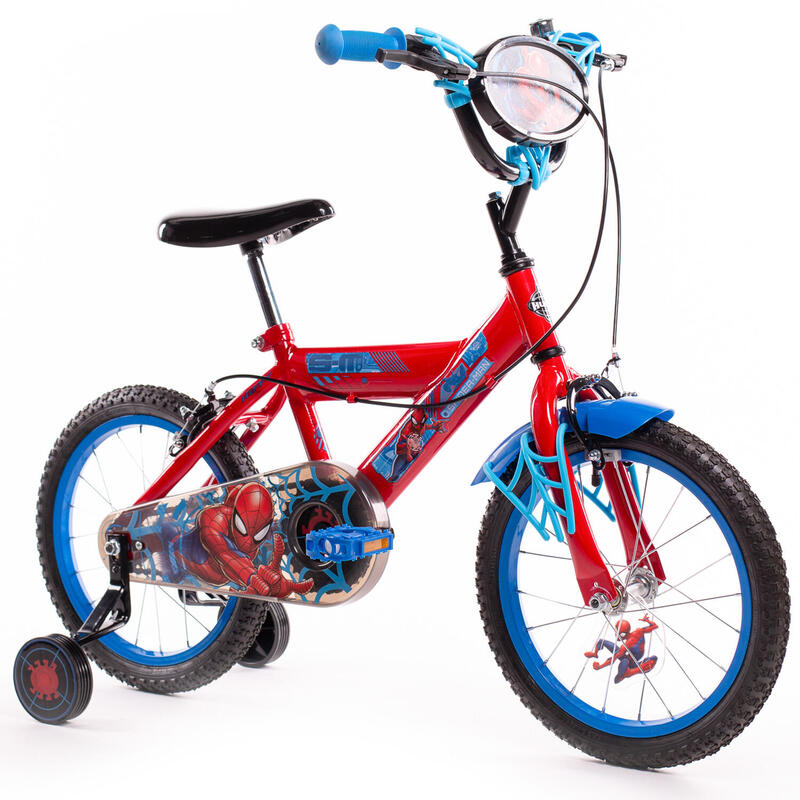 Vélo officiel Spiderman 16 pouces pour garçons 5 à 7 ans - Vélo enfant Huffy