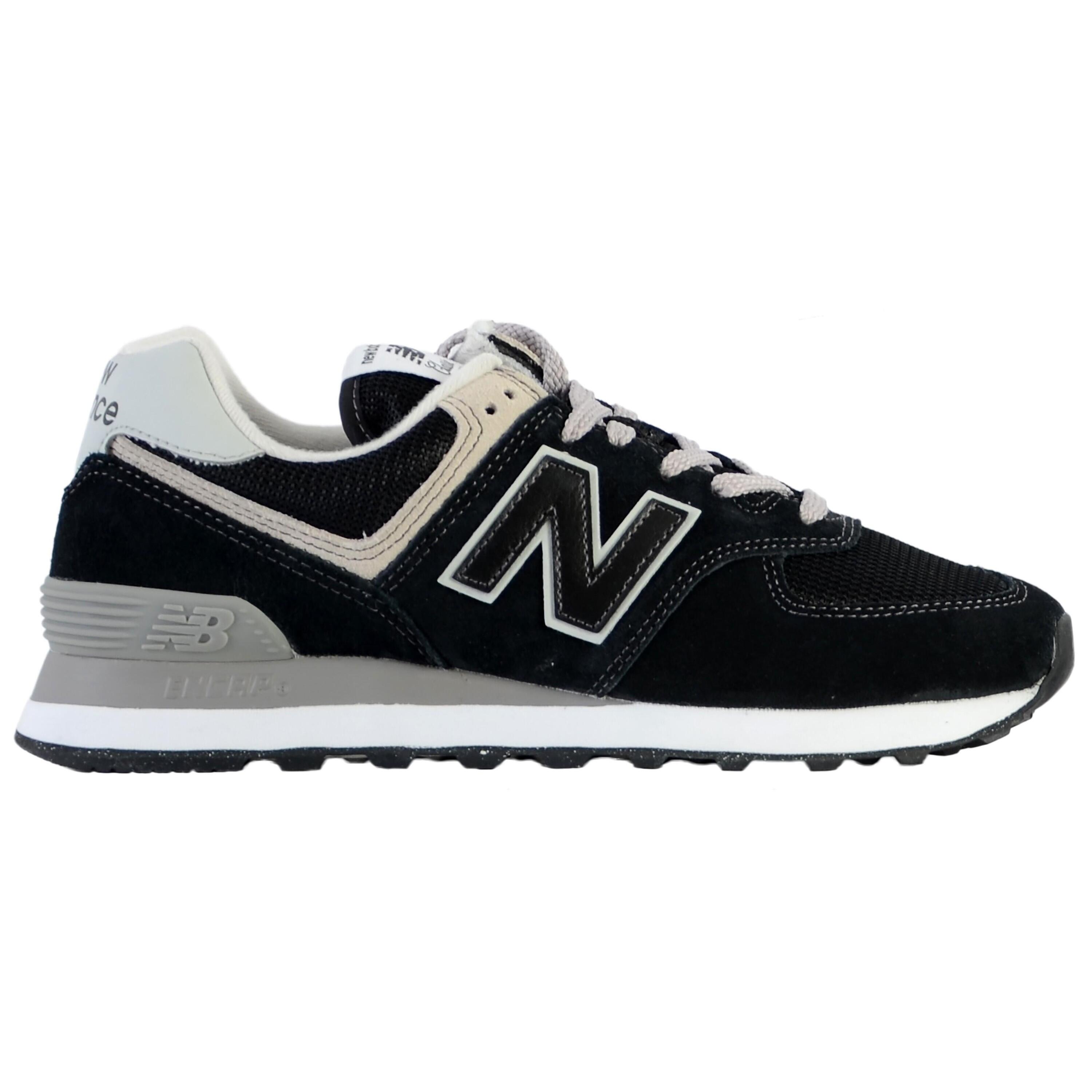 New Balance 574 Black White 2/7