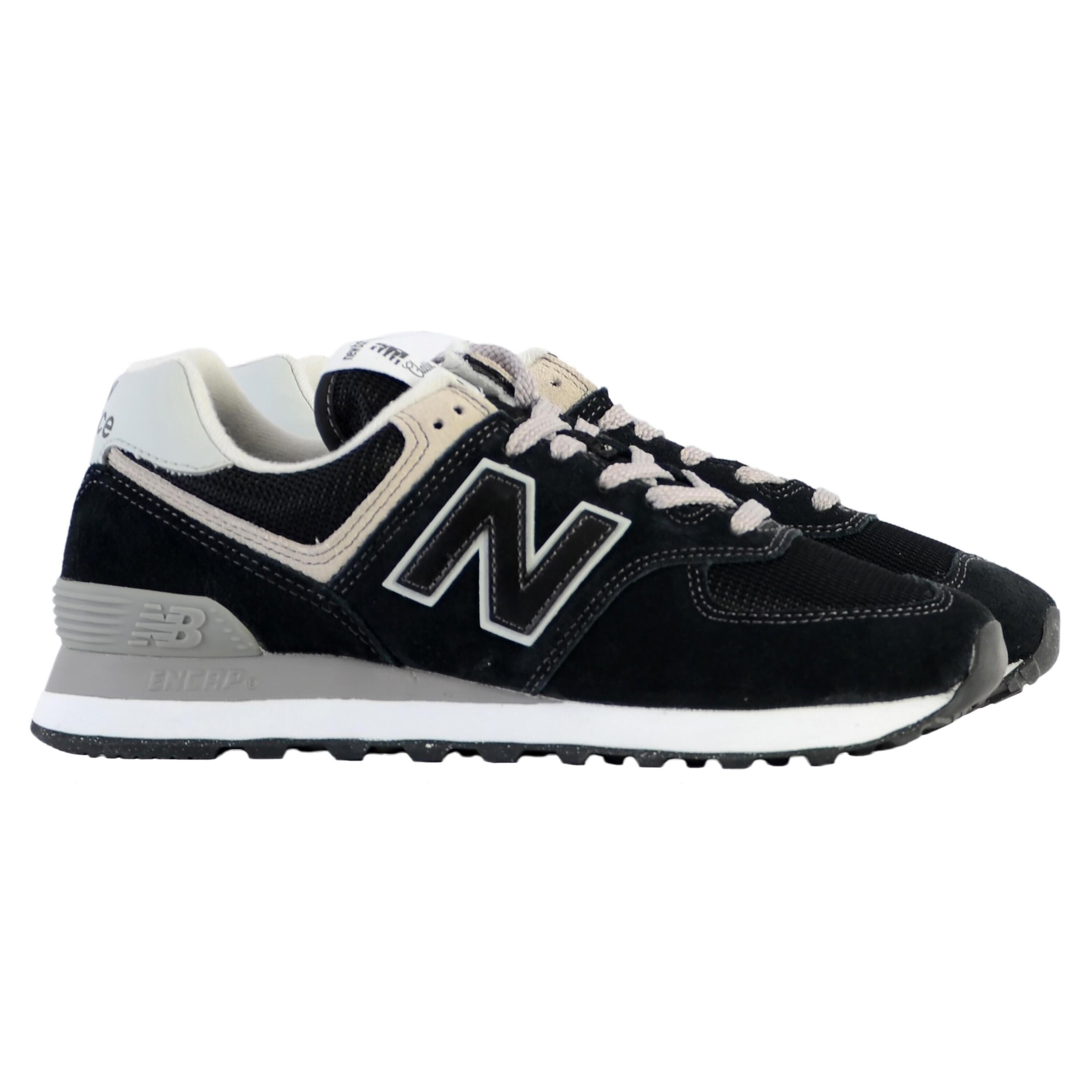 New Balance 574 Black White 3/7