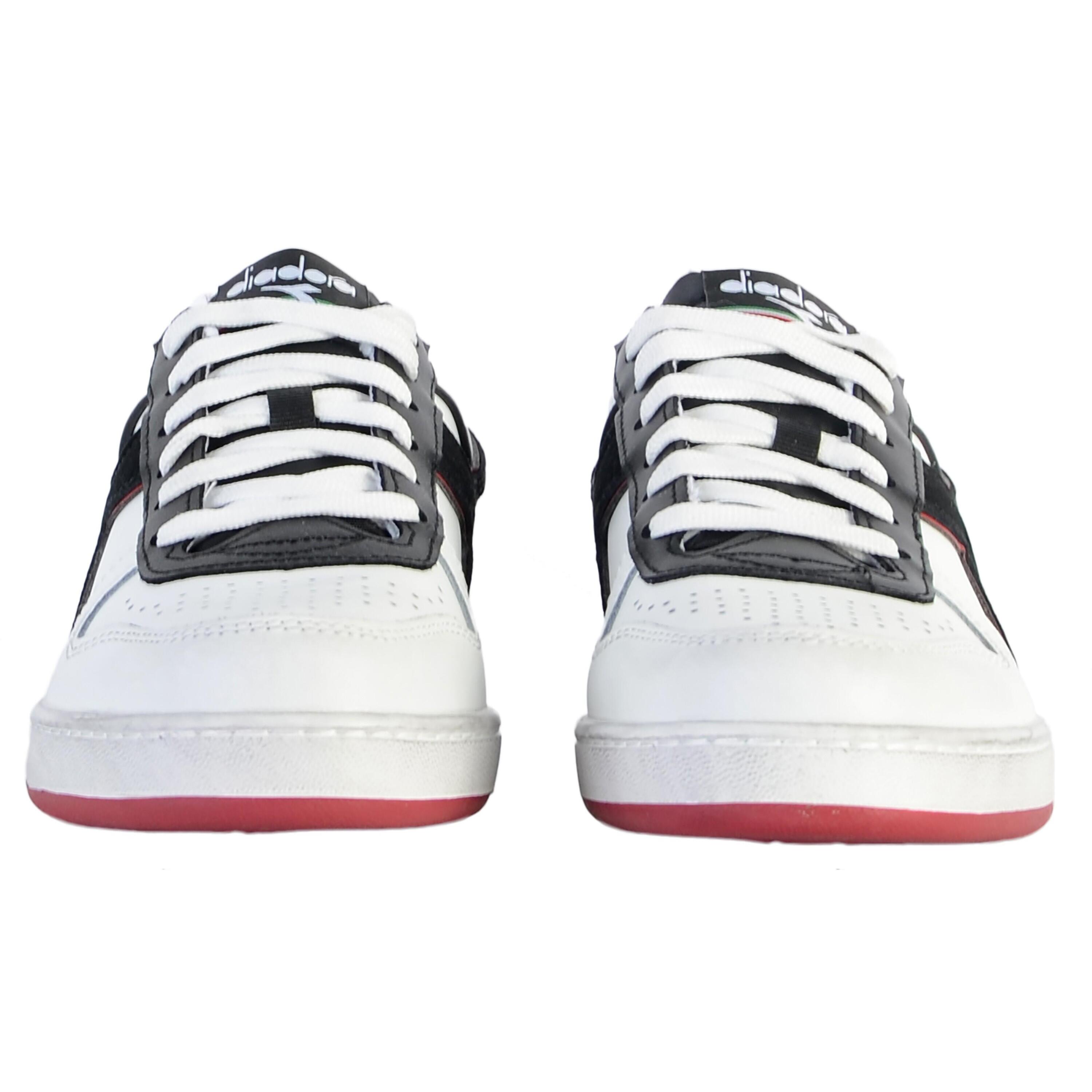 Diadora Magic Basket Low Icona Leather 501.178568 01 C5019 White/Red Granata 5/5
