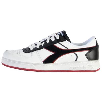 Diadora Magic Basket Low Icona Leather 501.178568 01 C5019 White/Red Granata