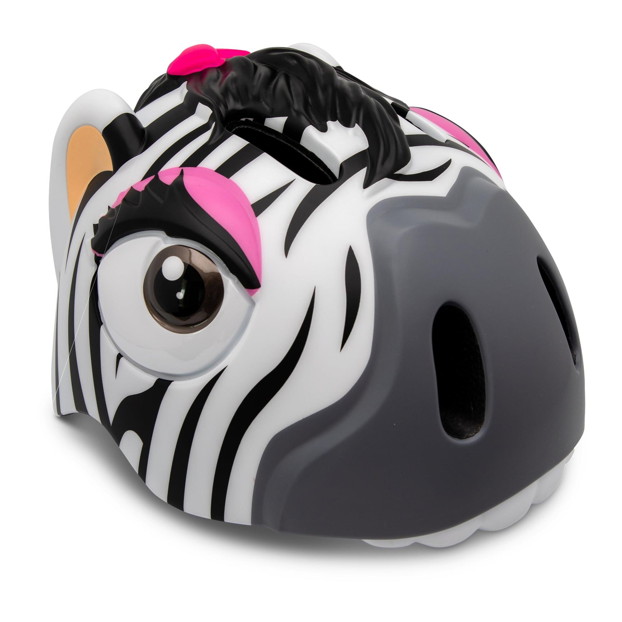 Capacete de bicicleta para crianças|Zebra Branca|Crazy Safety|Certificado EN1078