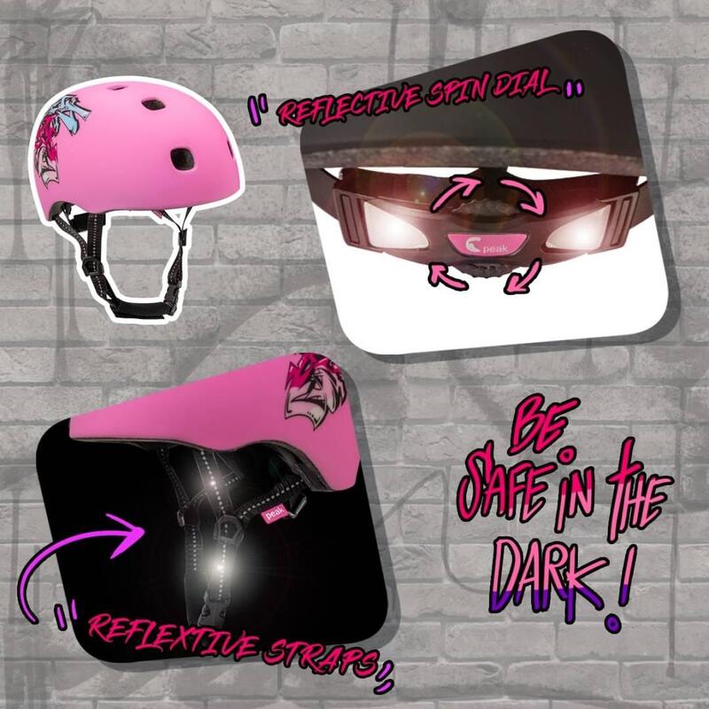 Capacete de bicicleta skater para jovens e adultos|Grafitti Rosa S/M Certificado