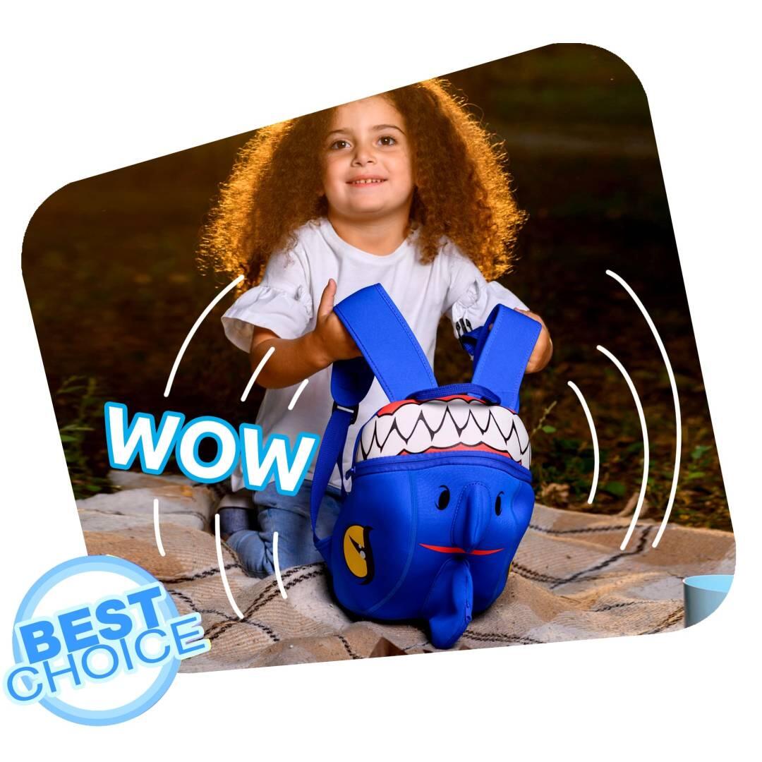 Sac à dos pour enfants | Dinosaure Bleu | Crazy Safety | Testé et certifié 5/15