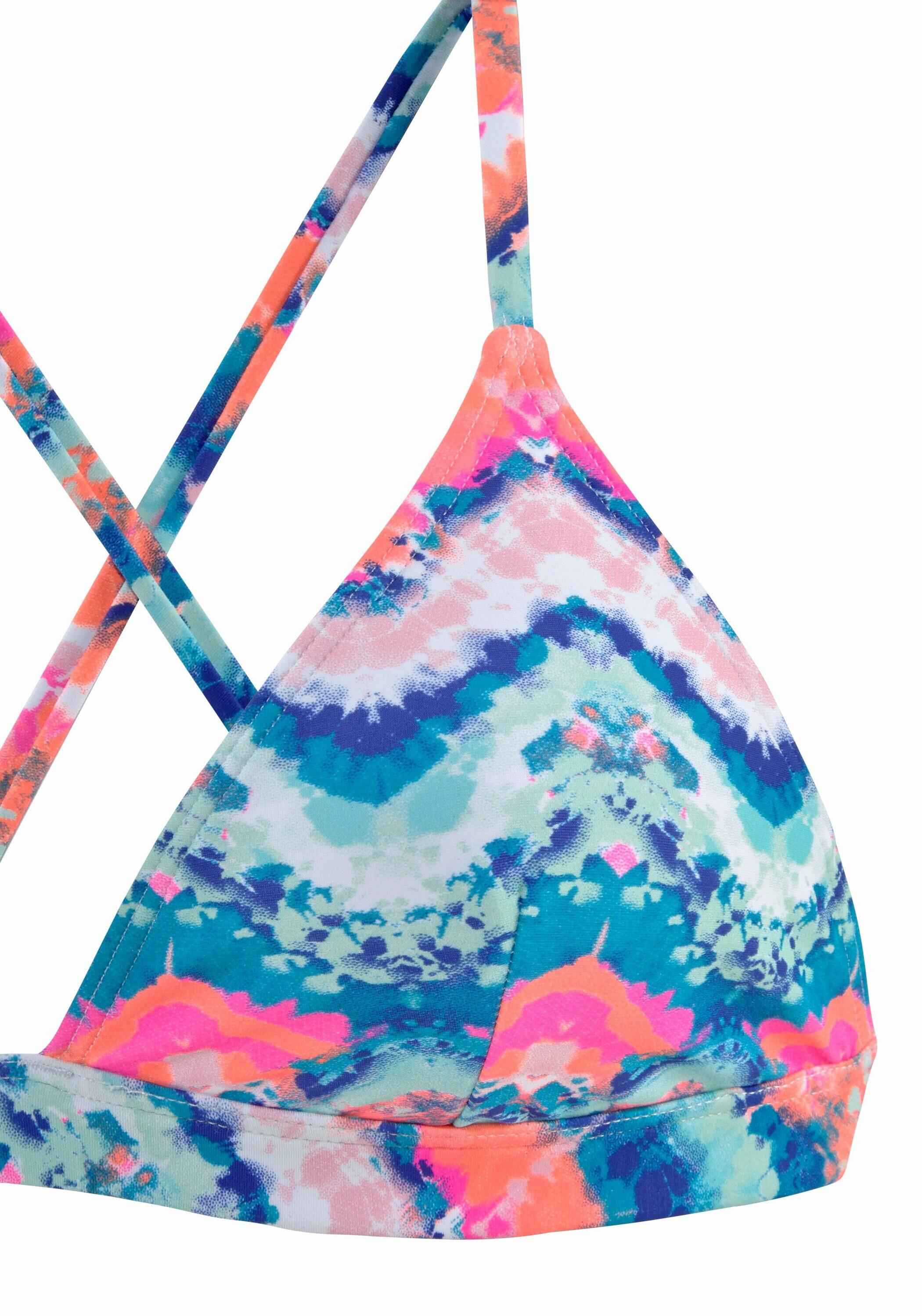 Damen Venice Beach Triangel-Bikini-Top »Face« 2/4