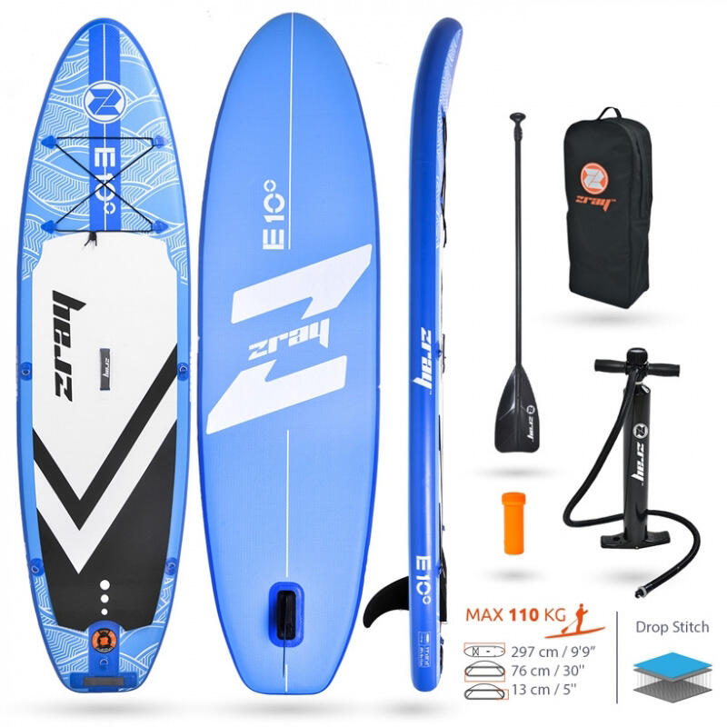 Stand up paddle gonflable - SUP - accessoires gratuits - Evasion - 297 x 76 cm