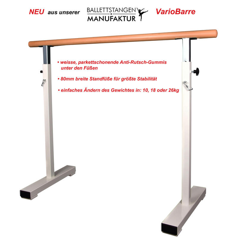 barre de danse classique mobile et indépendante "VarioBarre" - 28 kg