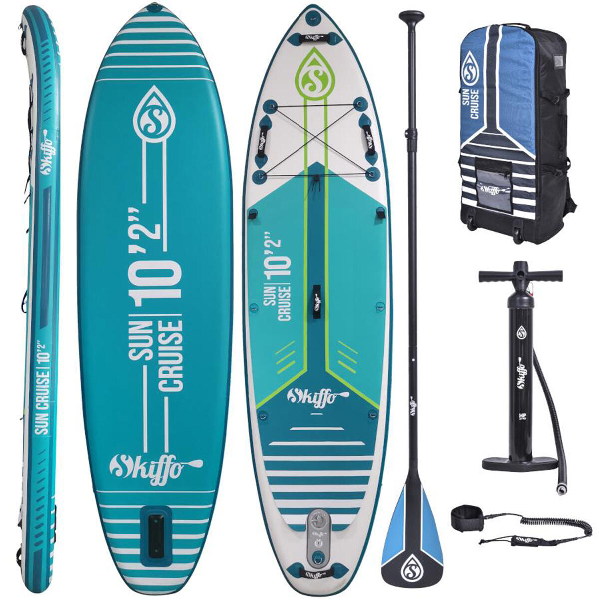 SKIFFO Tabla de SUP Stand Up Paddle hinchable con accesorios - Suncruise - 310 x 84cm
