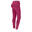 Leggings donna fitness 7/8 vita alta in tessuto tecnico