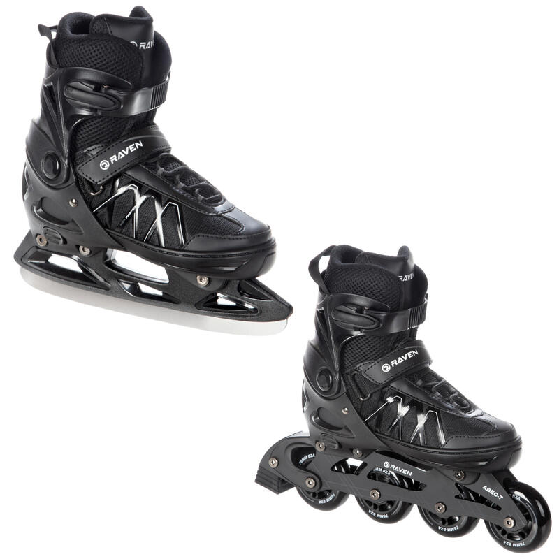 Patines Hockey Ajustable 2en1 Expert Negro