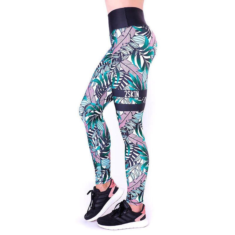 Legginsy do biegania z odblaskiem damskie 2skin Borneo